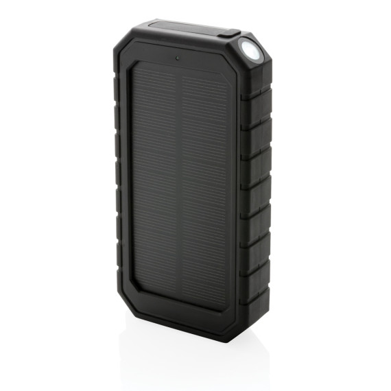 Powerbank publicitaire solaire 10.000mAh et 10W en plastique recyclé RCS