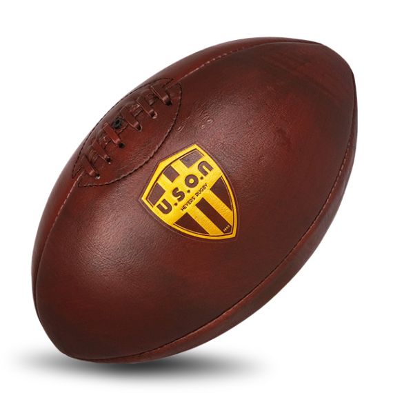 Ballon de rugby vintage taille 5 personnalisable en simili cuir