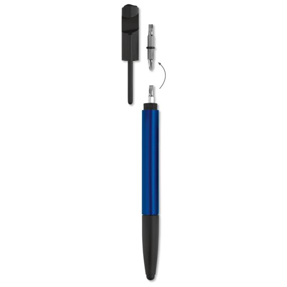 Stylo bille multifonctions outils support téléphone 6 en 1 personnalisable