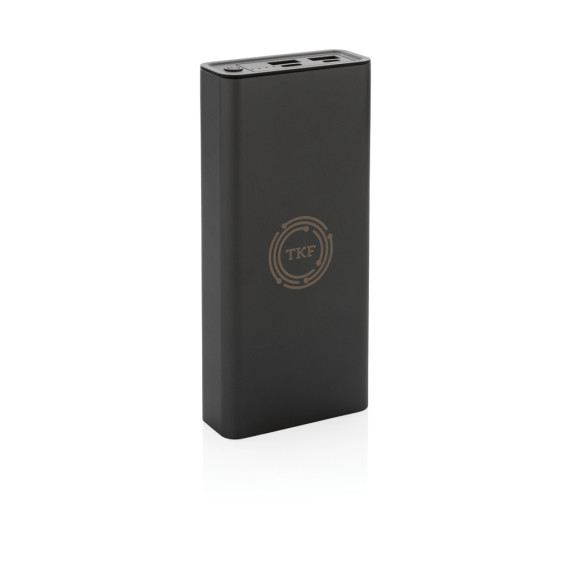 Powerbank publicitaire 20.000 mAh et 20W en aluminium RCS Terra recyclé