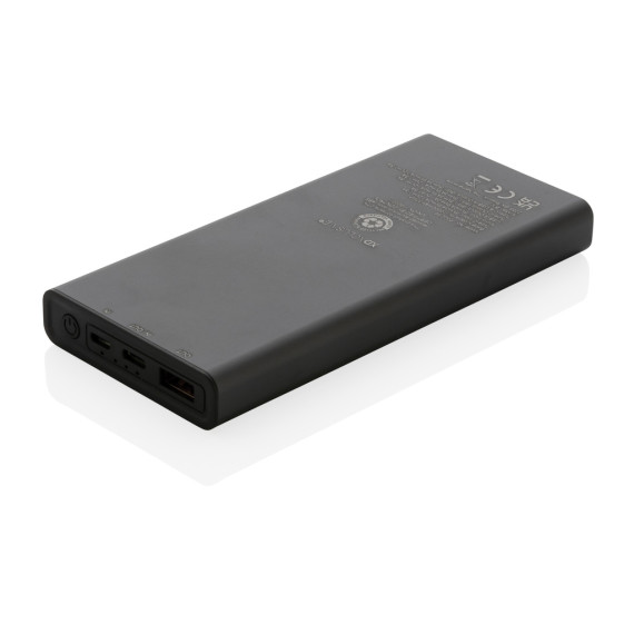 Powerbank publicitaire 10.000 mAh et 18W en aluminium Terra RCS recyclé