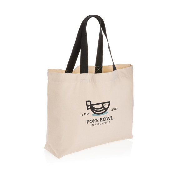 Grand sac publicitaire tote en toile 240 g/m²e non teintée Aware™ recyclé