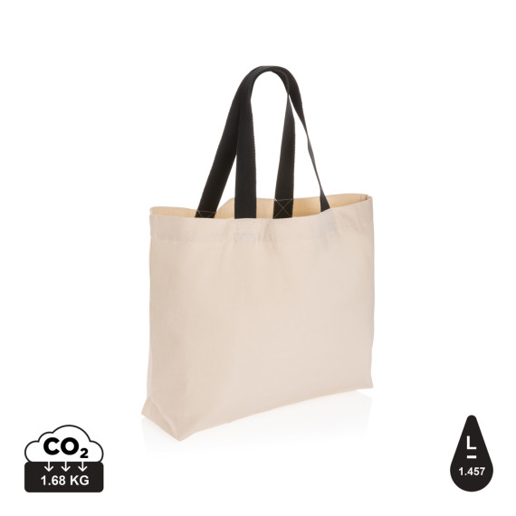 Grand sac publicitaire tote en toile 240 g/m²e non teintée Aware™ recyclé