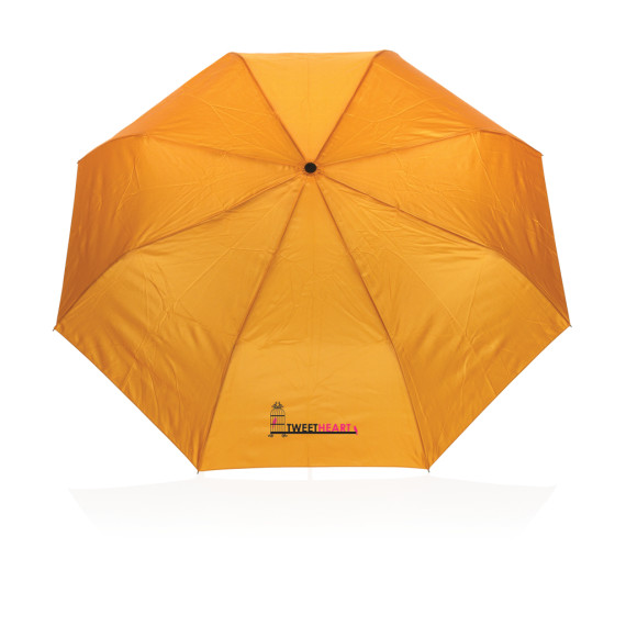 Mini parapluie publicitaire 21" à ouverture automatique Impact AWARE™ recyclé