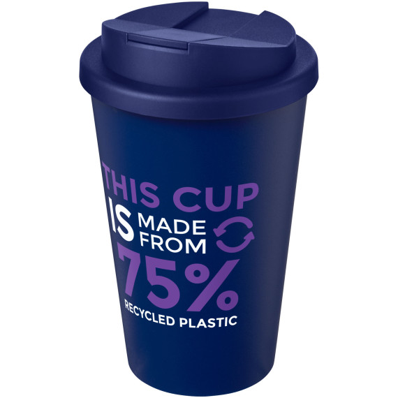 Gobelet Americano® Eco recyclé publicitaire de 350ml avec couvercle anti-déversement