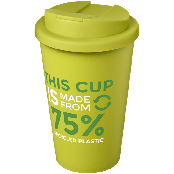 Gobelet Americano® Eco recyclé publicitaire de 350ml avec couvercle anti-déversement