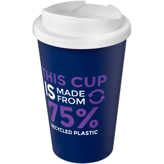 Gobelet Americano® Eco recyclé publicitaire de 350ml avec couvercle anti-déversement