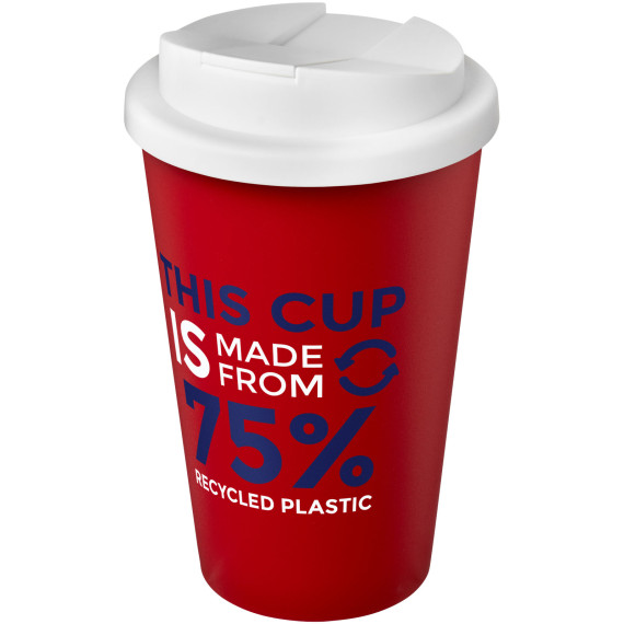 Gobelet Americano® Eco recyclé publicitaire de 350ml avec couvercle anti-déversement