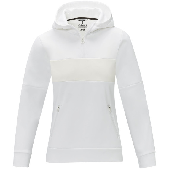 Sweat publicitaire à capuche anorak à demi zip Sayan pour femme