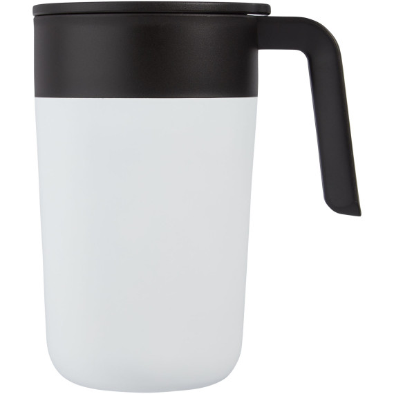 Tasse publicitaire Nordia de 400 ml recyclée à double paroi