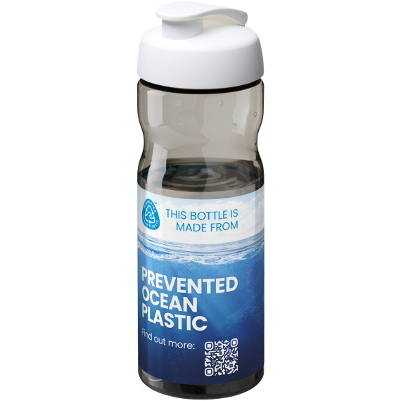 Bouteille publicitaire de sport H2O Active® Eco Base 650ml avec couvercle à bascule