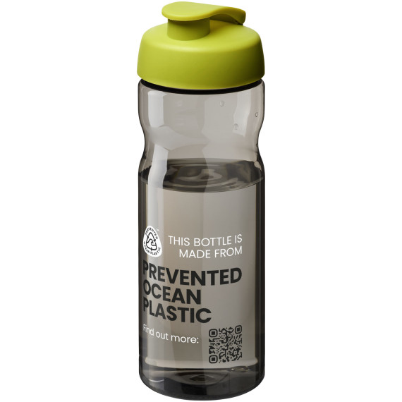 Bouteille publicitaire de sport H2O Active® Eco Base 650ml avec couvercle à bascule