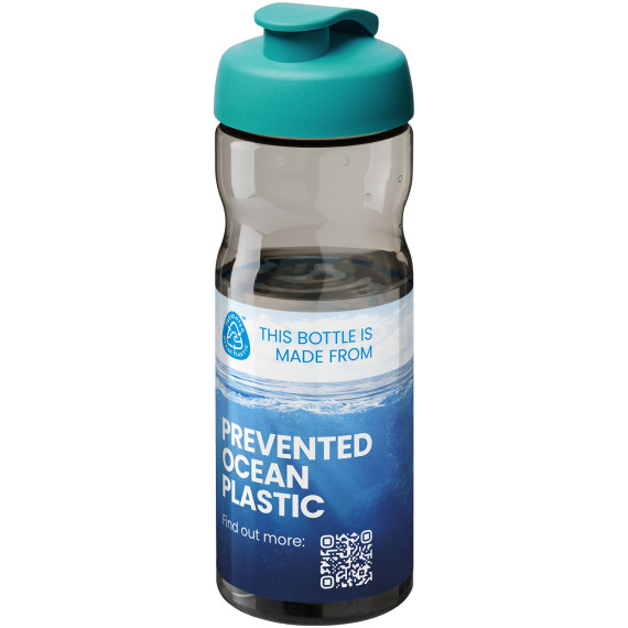 Bouteille publicitaire de sport H2O Active® Eco Base 650ml avec couvercle à bascule