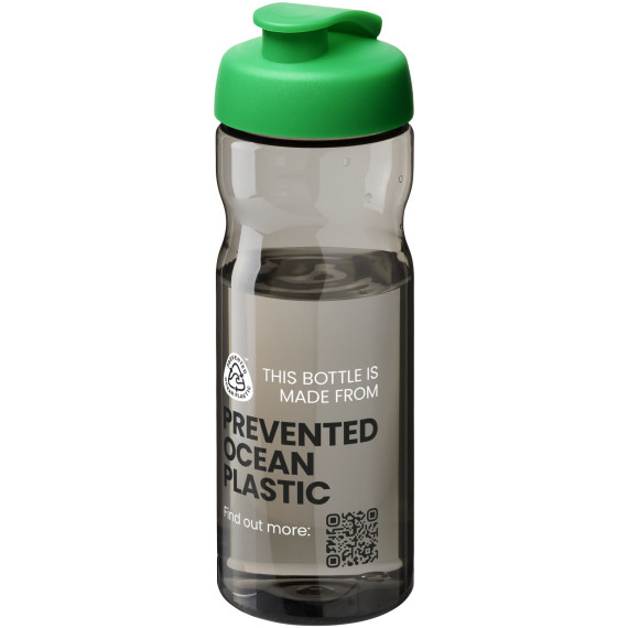 Bouteille publicitaire de sport H2O Active® Eco Base 650ml avec couvercle à bascule