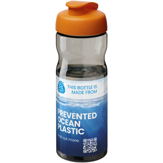 Bouteille publicitaire de sport H2O Active® Eco Base 650ml avec couvercle à bascule