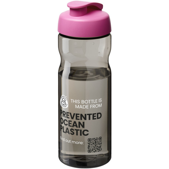 Bouteille publicitaire de sport H2O Active® Eco Base 650ml avec couvercle à bascule