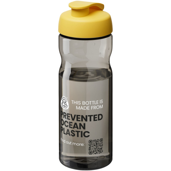 Bouteille publicitaire de sport H2O Active® Eco Base 650ml avec couvercle à bascule