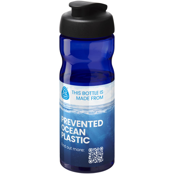 Bouteille publicitaire de sport H2O Active® Eco Base 650ml avec couvercle à bascule