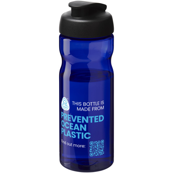 Bouteille publicitaire de sport H2O Active® Eco Base 650ml avec couvercle à bascule