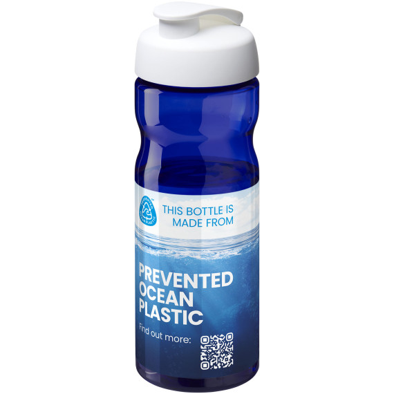 Bouteille publicitaire de sport H2O Active® Eco Base 650ml avec couvercle à bascule