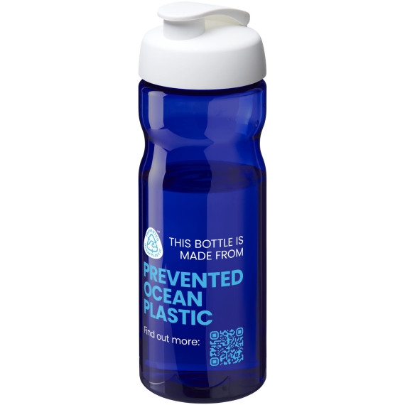 Bouteille publicitaire de sport H2O Active® Eco Base 650ml avec couvercle à bascule