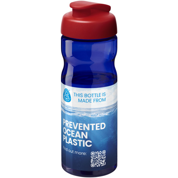 Bouteille publicitaire de sport H2O Active® Eco Base 650ml avec couvercle à bascule