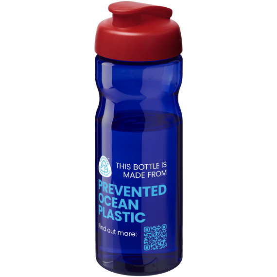 Bouteille publicitaire de sport H2O Active® Eco Base 650ml avec couvercle à bascule