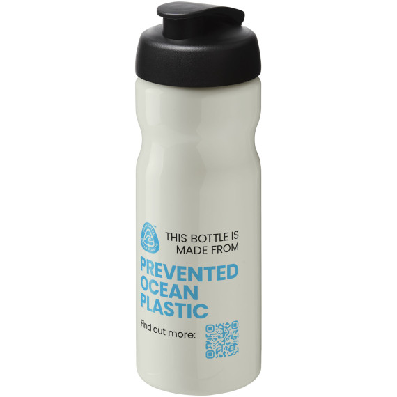 Bouteille publicitaire de sport H2O Active® Eco Base 650ml avec couvercle à bascule