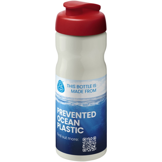 Bouteille publicitaire de sport H2O Active® Eco Base 650ml avec couvercle à bascule