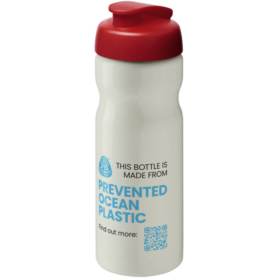 Bouteille publicitaire de sport H2O Active® Eco Base 650ml avec couvercle à bascule