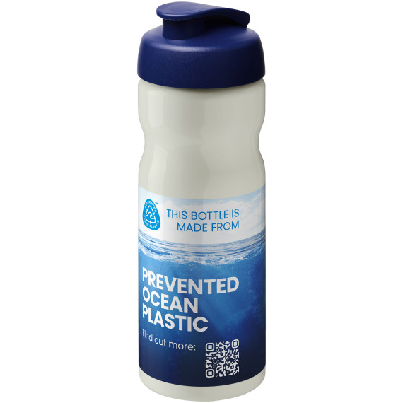 Bouteille publicitaire de sport H2O Active® Eco Base 650ml avec couvercle à bascule