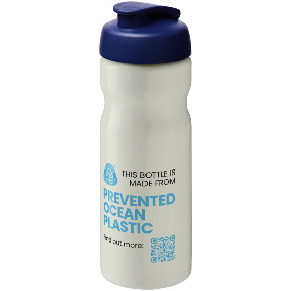 Bouteille publicitaire de sport H2O Active® Eco Base 650ml avec couvercle à bascule