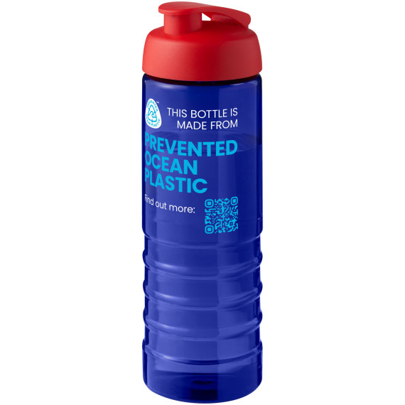 Bouteille publicitaire de sport H2O Active® Eco Treble de 750 ml avec couvercle à bascule