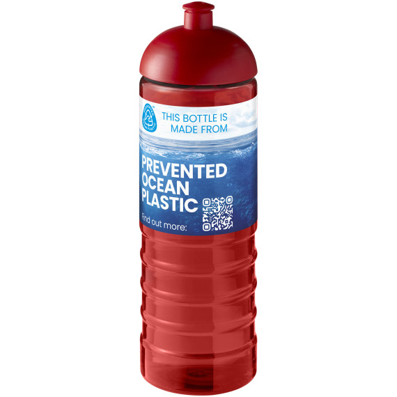 Bouteille publicitaire de sport H2O Active® Eco Treble de 750 ml avec couvercle dôme