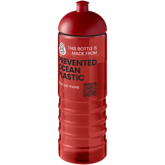 Bouteille publicitaire de sport H2O Active® Eco Treble de 750 ml avec couvercle dôme