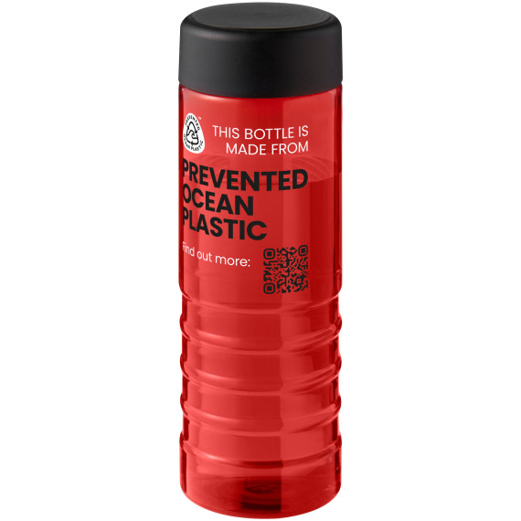 Bouteille publicitaire de sport H2O Active® Eco Treble de 750 ml avec couvercle vissé