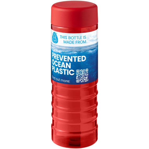 Bouteille publicitaire de sport H2O Active® Eco Treble de 750 ml avec couvercle vissé