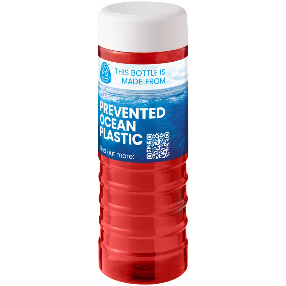 Bouteille publicitaire de sport H2O Active® Eco Treble de 750 ml avec couvercle vissé