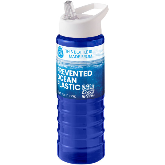 Bouteille publicitaire de sport H2O Active® Eco Treble de 750 ml avec couvercle à bec verseur