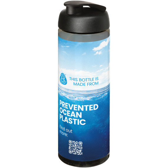 Bouteille publicitaire de sport H2O Active® Eco Vibe de 850 ml avec couvercle à bascule