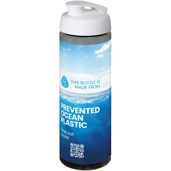 Bouteille publicitaire de sport H2O Active® Eco Vibe de 850 ml avec couvercle à bascule