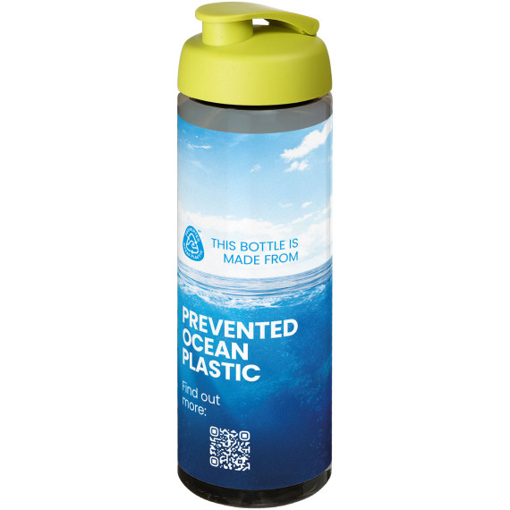 Bouteille publicitaire de sport H2O Active® Eco Vibe de 850 ml avec couvercle à bascule