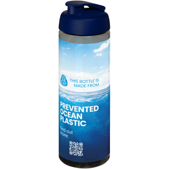 Bouteille publicitaire de sport H2O Active® Eco Vibe de 850 ml avec couvercle à bascule