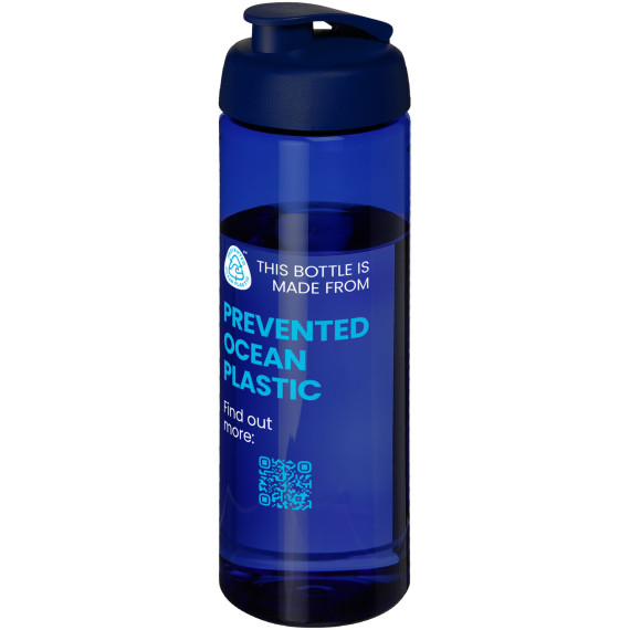 Bouteille publicitaire de sport H2O Active® Eco Vibe de 850 ml avec couvercle à bascule