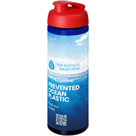 Bouteille publicitaire de sport H2O Active® Eco Vibe de 850 ml avec couvercle à bascule