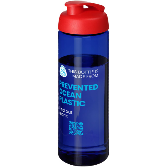 Bouteille publicitaire de sport H2O Active® Eco Vibe de 850 ml avec couvercle à bascule