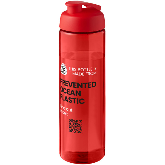 Bouteille publicitaire de sport H2O Active® Eco Vibe de 850 ml avec couvercle à bascule