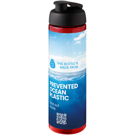 Bouteille publicitaire de sport H2O Active® Eco Vibe de 850 ml avec couvercle à bascule