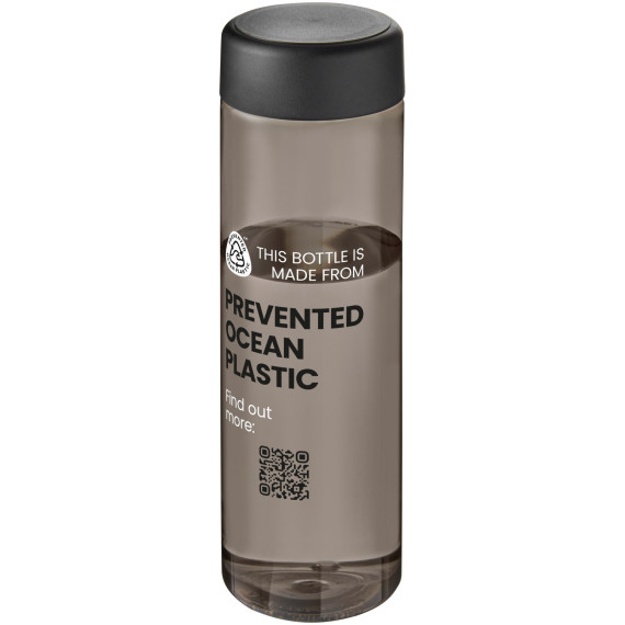 Bouteille publicitaire d'eau H2O Active® Eco Vibe de 850 ml avec couvercle vissé