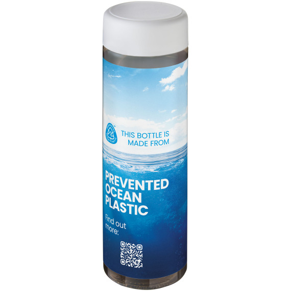 Bouteille publicitaire d'eau H2O Active® Eco Vibe de 850 ml avec couvercle vissé